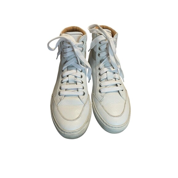 KOIO Primo High Top Leather Sneakers White Grey Suede EU 39 US 9 W 7.5 M - Picture 2 of 13